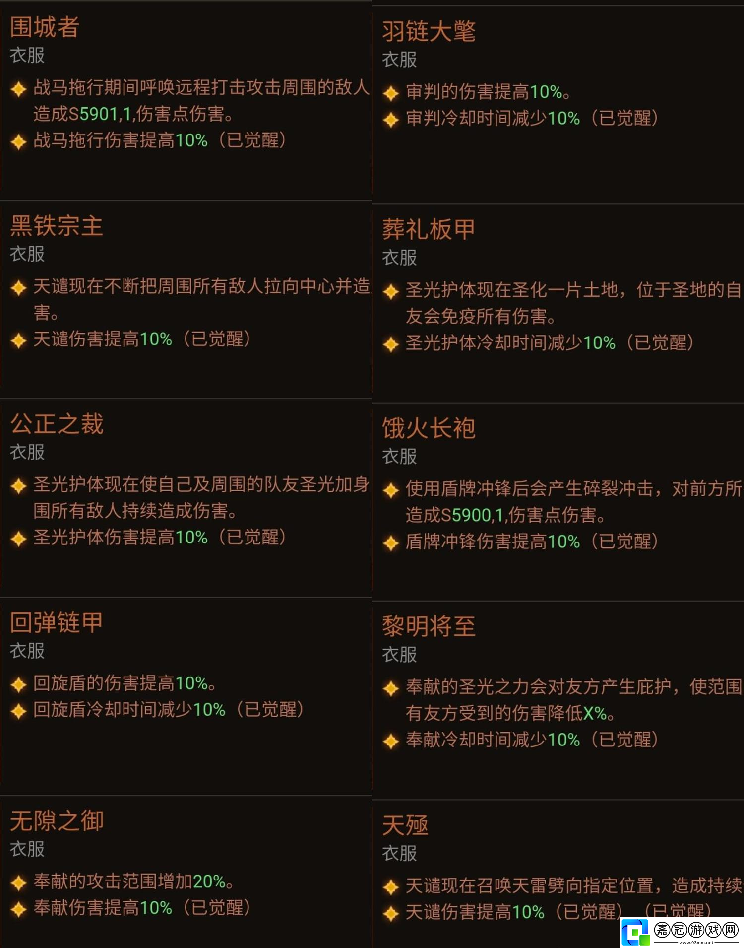 暗黑破壞神不朽圣教軍裝備覺醒強度如何暗黑破壞神不朽圣教軍裝備覺醒數(shù)據(jù)分享
