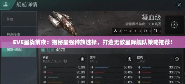EVE星戰前夜：揭秘最強種族選擇打造無敵星際艦隊策略推薦！