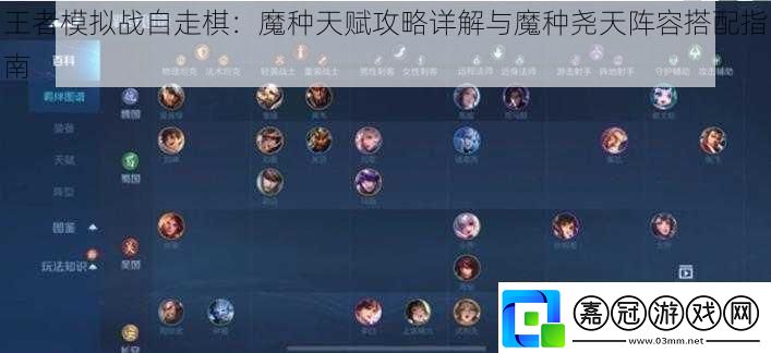王者模擬戰(zhàn)自走棋：魔種天賦攻略詳解與魔種堯天陣容搭配指南