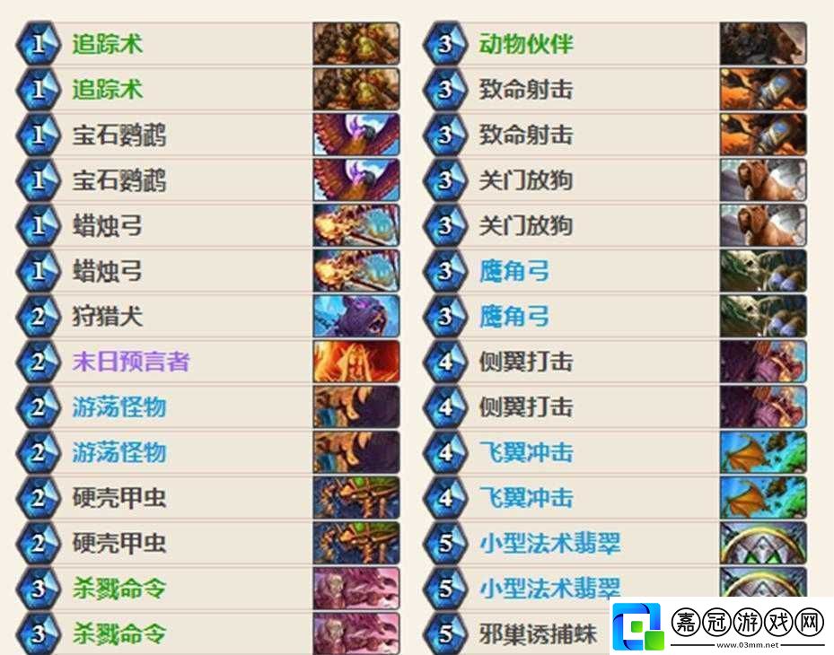 爐石傳說女巫森林突襲任務(wù)獵卡組修改版推薦：突襲獵卡組攻略