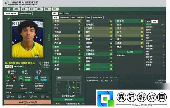 足球經理-2013-中后衛妖人推薦：挖掘潛力新星助力球隊防線
