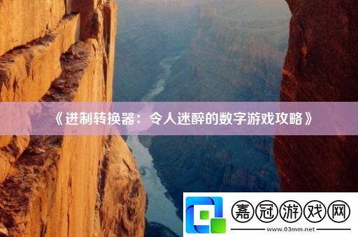 進制轉換器：令人迷醉的數字游戲攻略