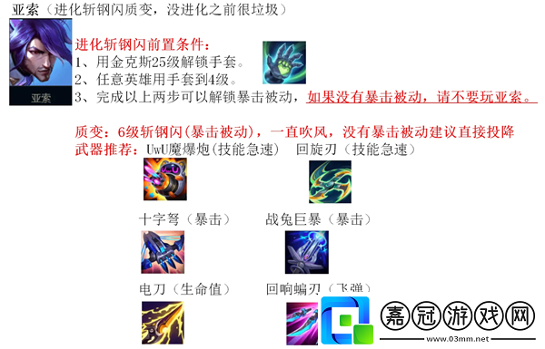 英雄聯(lián)盟無盡狂潮亞索技能搭配攻略