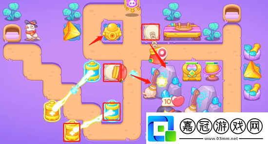 保衛(wèi)蘿卜4阿波與魔法寶藏第二關攻略！
