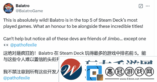 小丑牌登頂SteamDeck游玩榜