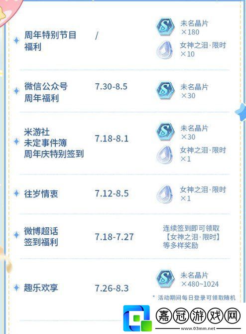 未定事件簿愛如初見有什么活動