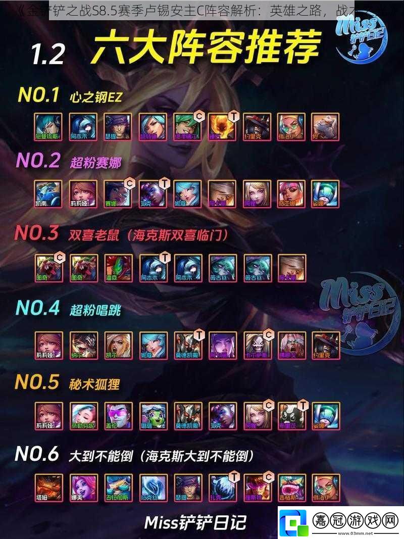 金鏟鏟之戰S8.5賽季盧錫安主C陣容解析