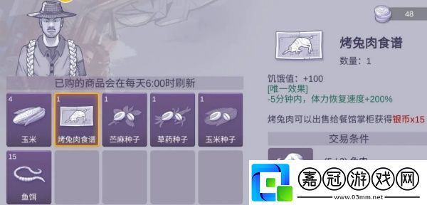 烤兔子制作攻略游戲內資源合理分配