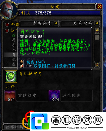 自然抗冰火抗一覽魔獸世界TBC懷舊服P2抗性裝匯總