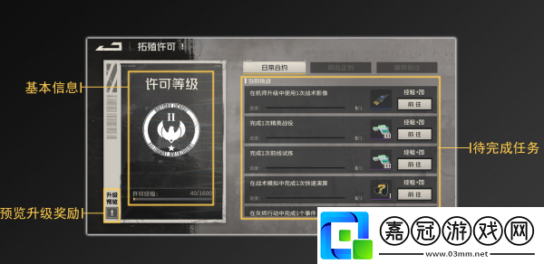 鋼嵐拓殖許可等級提升方法