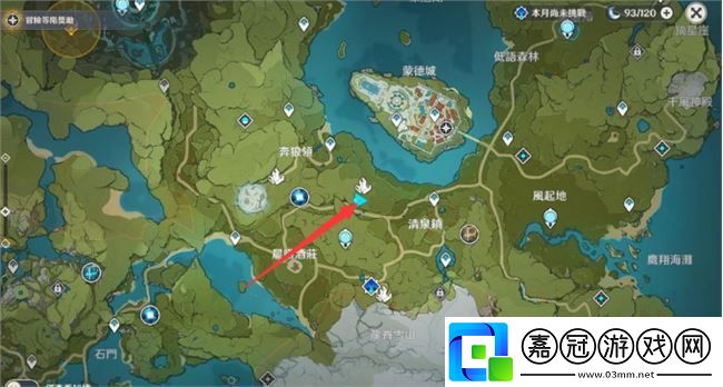原神蒙德地靈龕哪里有