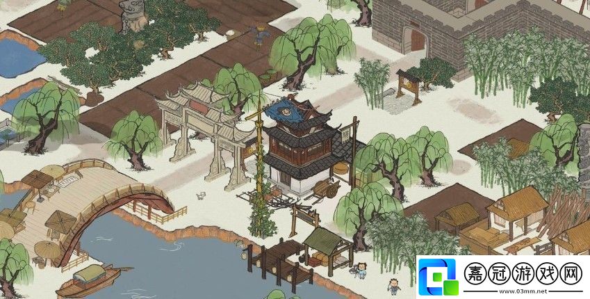 江南百景圖全綠布局怎么弄