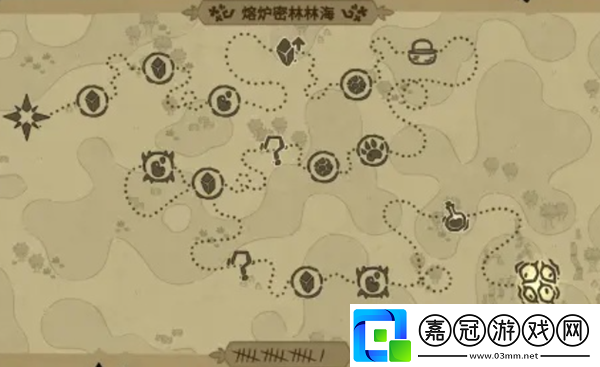熔爐密林地圖上的圈是什么意思