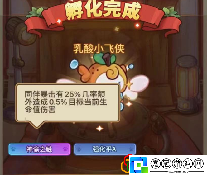 新飛寵乳酸小飛俠專屬詞條神諭之觸攻略分享升級經驗