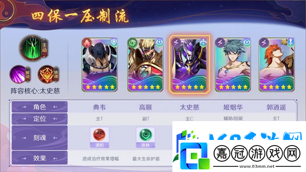 鎮魂街破曉太史慈陣容怎么搭配