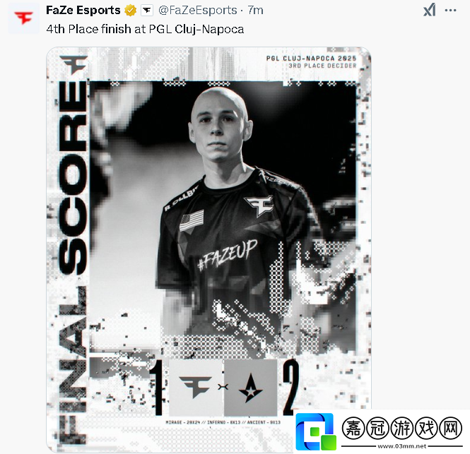 Astralis擊敗FaZe奪得PGL季軍