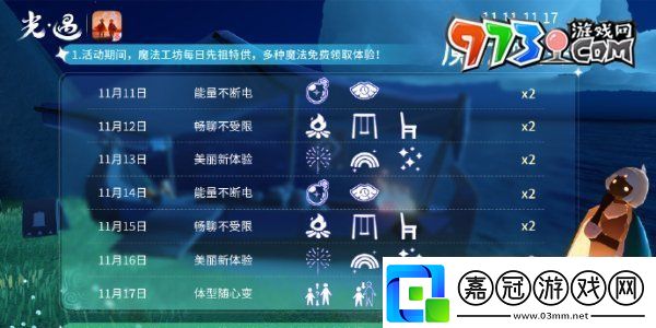 光遇魔法工坊特惠每日免費魔法有哪些魔法暢享每日免費魔法介紹