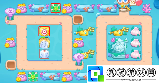 保衛(wèi)蘿卜4海的閨女第119關(guān)攻略