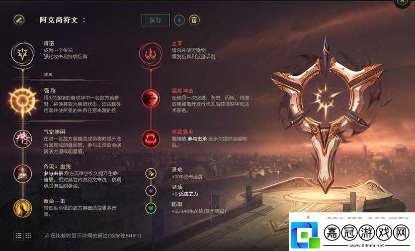 LOL阿克尚天賦加點攻略