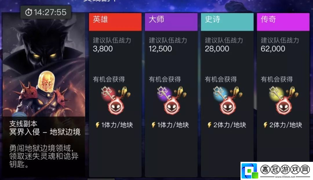 漫威超級爭霸戰10月支線副本攻略-地獄邊境副本獎勵介紹共享技巧