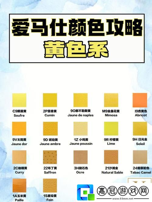 意大利黃顏色程度10顆星-網友分享：意大利黃的魅力與文化共享技巧
