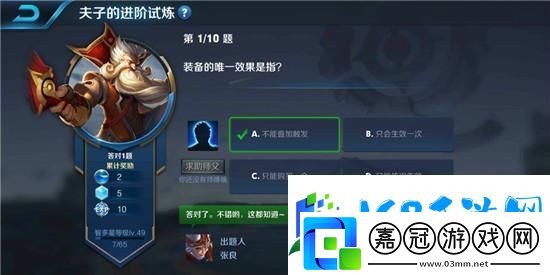 裝備的唯一效果是指