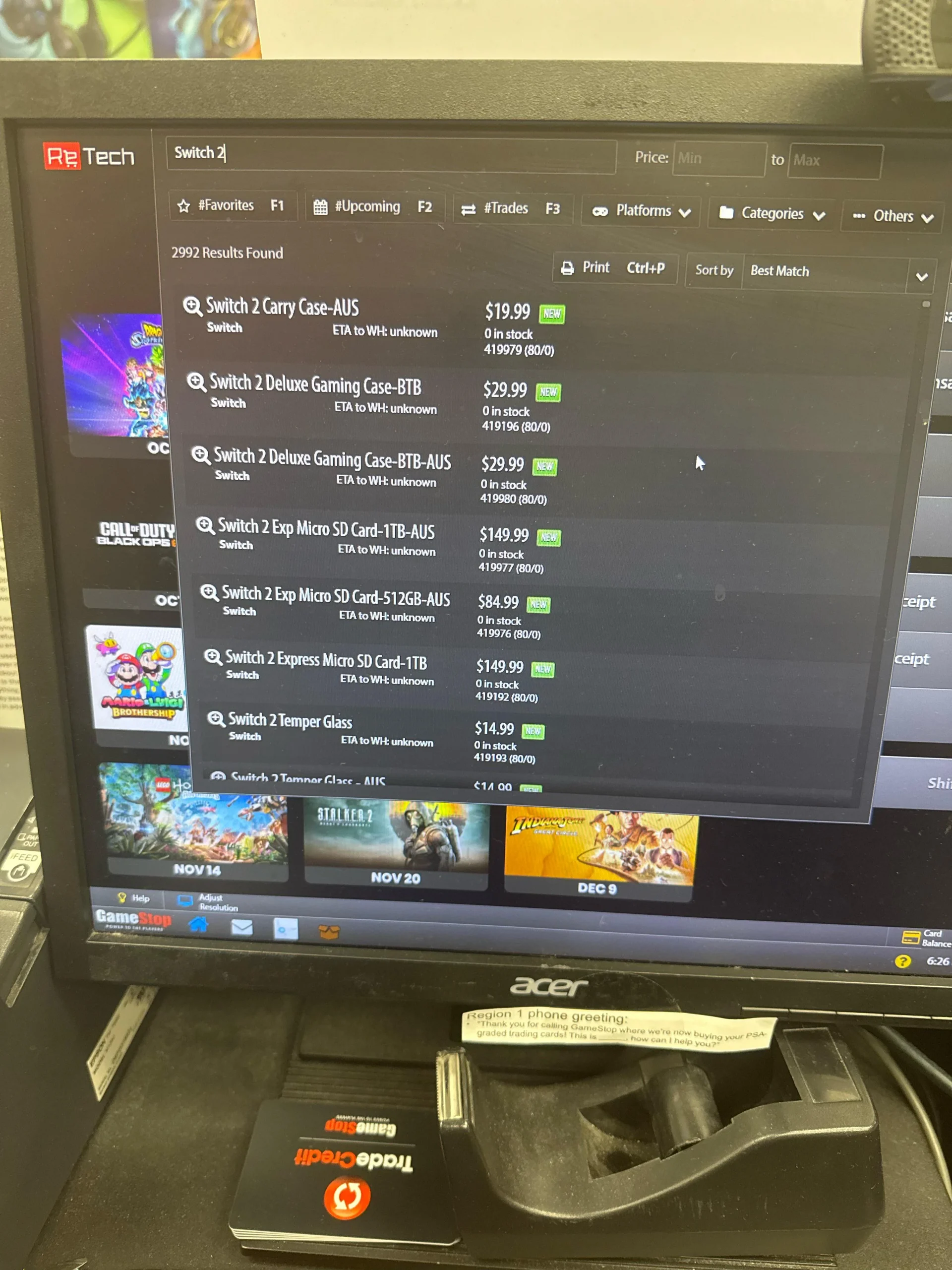 震撼揭秘！GameStop內部系統竟意外曝光Switch2配件SKU及價格