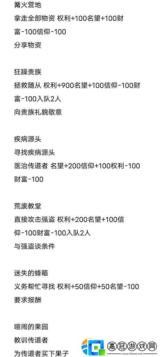 《環(huán)形戰(zhàn)爭》事件選擇攻略