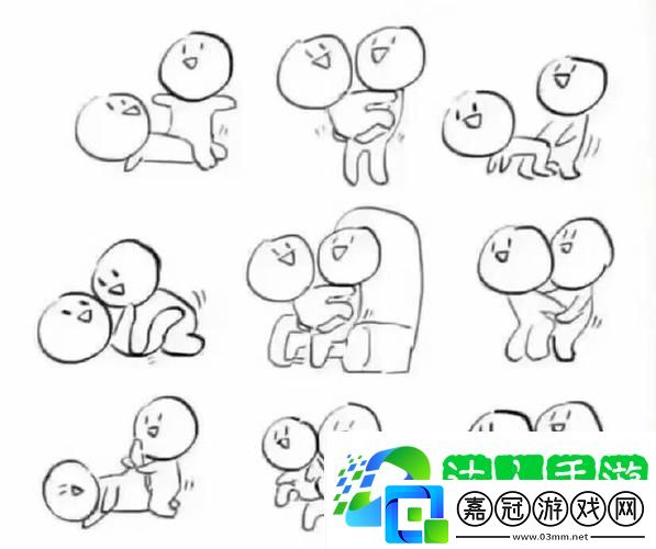真人示范二十八動作小人簡筆畫-網友：學習簡單又有趣！
