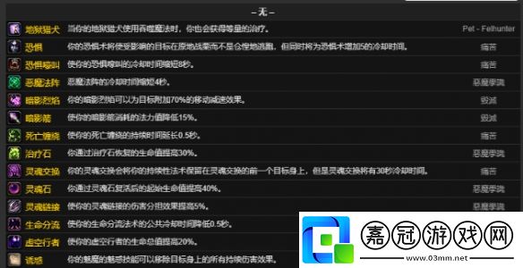 魔獸世界CTM懷舊服術士雕文屬性有哪些
