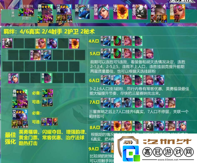 云頂之弈s10真實賽娜陣容怎么玩