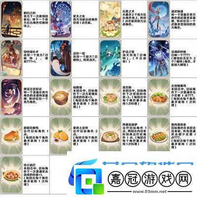 原神七圣召喚全卡牌效果介紹