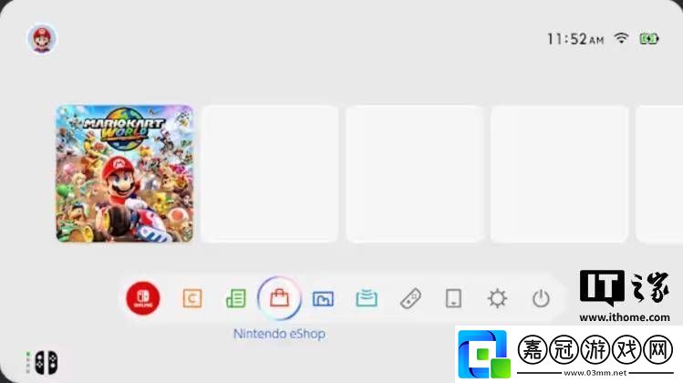 Switch-2主屏幕曝光-界面風(fēng)格與前代相似-會加入自定義功能嗎